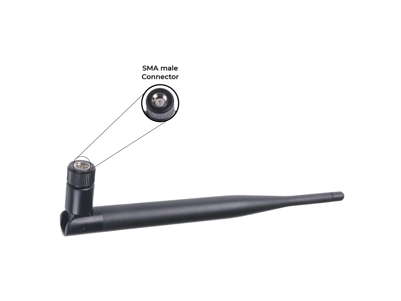 2.8dBi Long Range Antenna - SMA male - 868MHz - 195mm