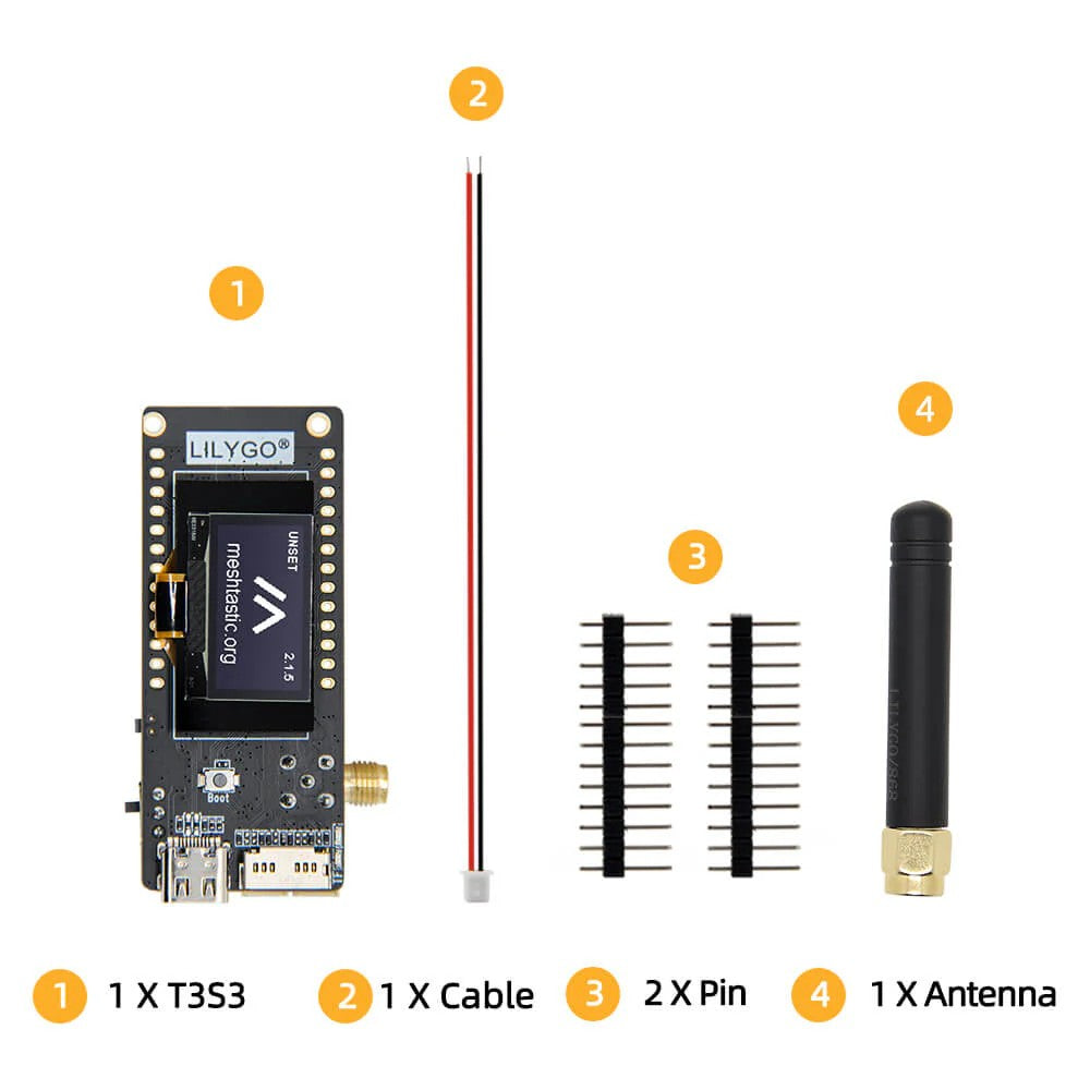 LilyGo T3S3 LoRa SX1262 868MHz 0.96 Inch OLED
