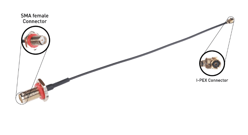 IPEX to SMA Pigtail Waterproof