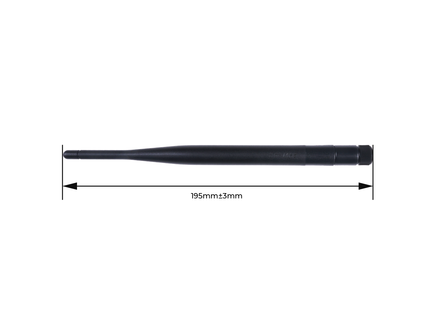 2.8dBi Long Range Antenna - SMA male - 868MHz - 195mm